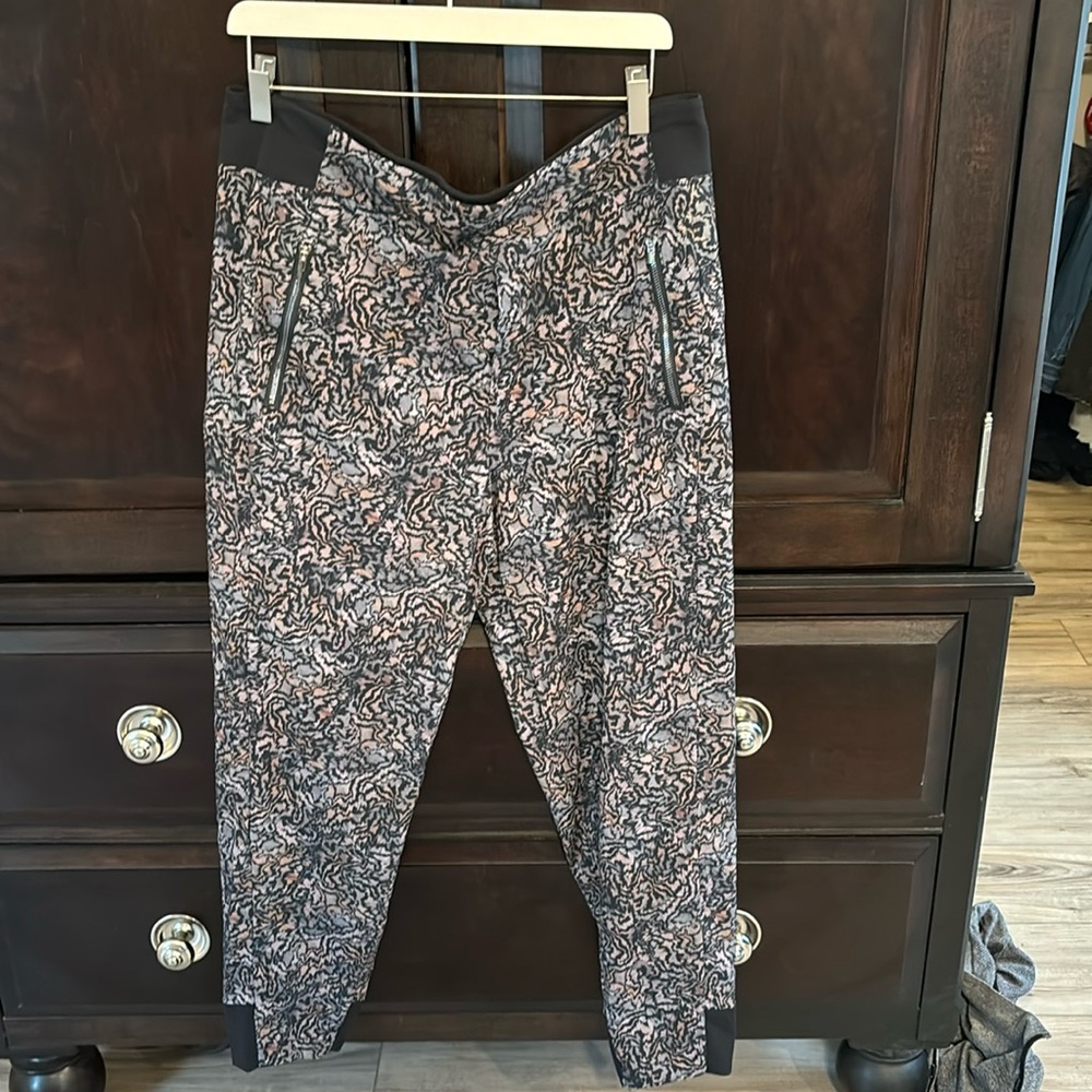 Multi color pants from Athleta never worn but no tags. Neutral colors. Size 14